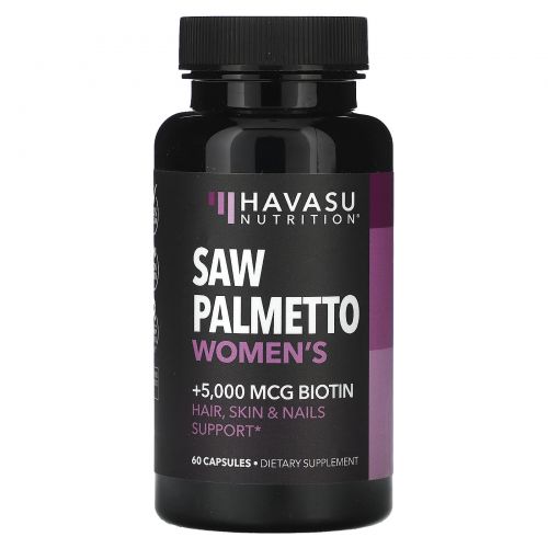 Havasu Nutrition, Saw Palmetto, для женщин, 60 капсул