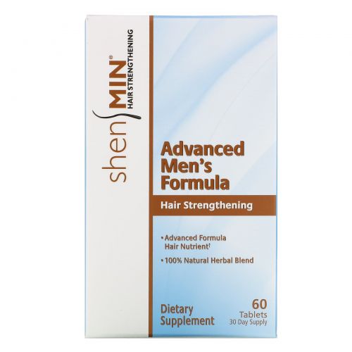 Natrol, Natrol, Shen Min, улучшенная формула для мужчин, укрепление волос, 60 таблеток