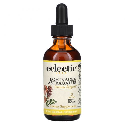 Eclectic Institute, Kid Herbs, Echinacea, Astragalus, Orange, 2 fl oz (60 ml)