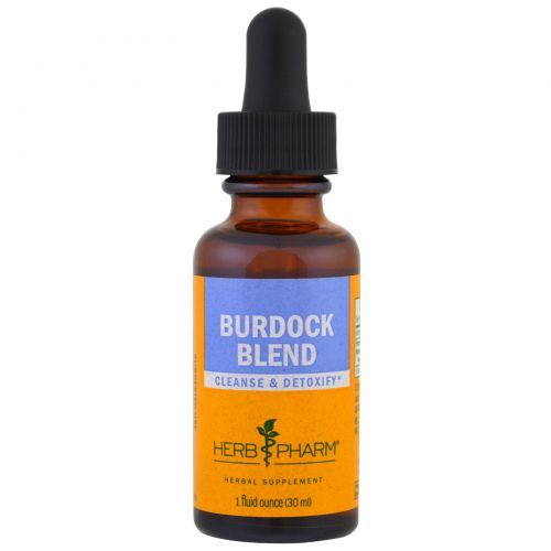 Herb Pharm, Burdock Blend, Cleanse, Detoxify, 1 fl oz (30 ml)