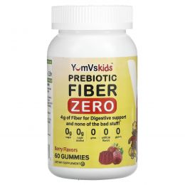 Yum-Vs, Пребиотическая клетчатка Zero, ягодный, 2 г, 60 жевательных таблеток