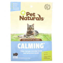 Pet Naturals of Vermont, Успокаивающее средство для кошек, 30 жевательных таблеток, 1,59 унции (45 г)