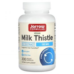 Jarrow Formulas, Молочный чертополох (Расторопша пятнистая), 150 мг, 200 капсул