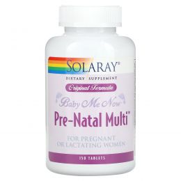 Solaray, Пренатальный мультивитамин, 150 таблеток