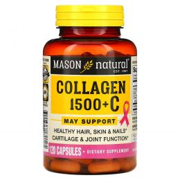 Mason Naturals, Коллаген1500, с биотином и витамином C, 120 капсул