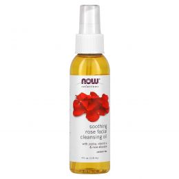 Now Foods, Solutions, Soothing Rose Facial Cleansing Oil, 4 fl oz (118 ml)