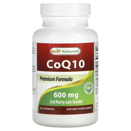 Best Naturals, CoQ10, 600 мг, 60 капсул