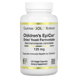 California Gold Nutrition, Children's EpiCor, 125 мг, 120 растительных капсул