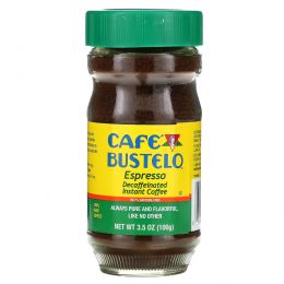 Cafe Bustelo, Espresso, растворимый кофе без кофеина, 3,5 унции (100 г)