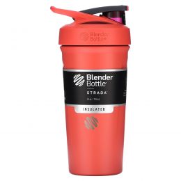 Blender Bottle, Strada, изолированная нержавеющая сталь, коралловый, 710 мл (24 унции)