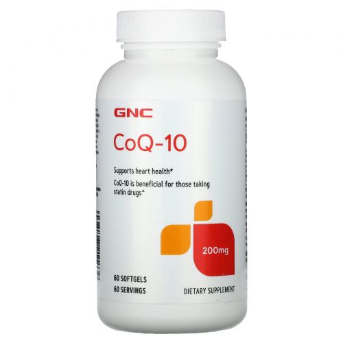 GNC, CoQ-10, 200 mg, 60 Softgels