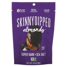 SkinnyDipped, Skinny Dipped Almonds, Super Dark + Sea Salt, 3.5 oz (99 g)