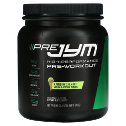 JYM Supplement Science, Pre JYM, High-Performance Pre-Workout, Rainbow Sherbet, 1.8 lbs (810 g)