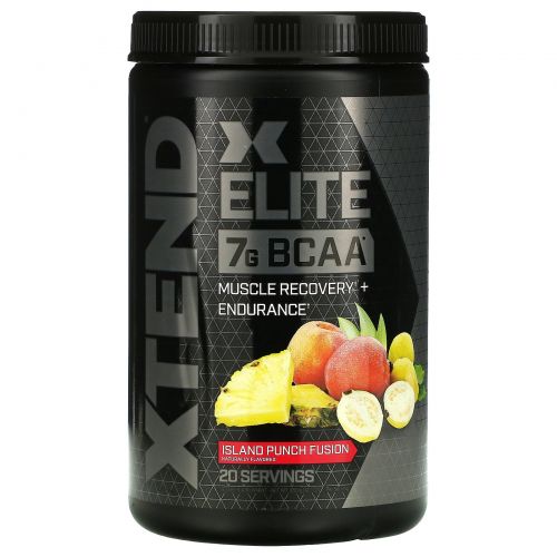 Xtend, Elite, 7G BCAA, Island Punch Fusion, 12.7 oz (360 g)