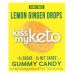 Kiss My Keto, Gummy Candy, лимонно-имбирные капли, 8 пакетиков по 25 г (0,88 унции)