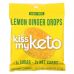 Kiss My Keto, Gummy Candy, лимонно-имбирные капли, 8 пакетиков по 25 г (0,88 унции)