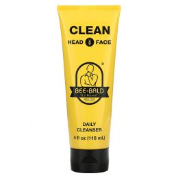 Bee Bald, Clean Head & Face, ежедневное очищающее средство, 118 мл (4 жидк. унции)