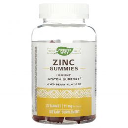 Nature's Way, Zinc Gummies, Mixed Berry , 11 mg, 120 Gummies