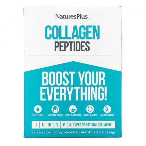 Nature's Plus, Collagen Peptides, 20 Stick Packets, 0.37 oz. (10.5 g) Each