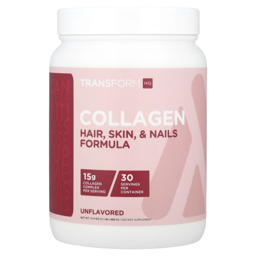 TransformHQ, коллаген, с нейтральным вкусом, 486 г (17,4 унции)