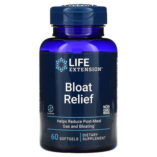 Life Extension, Bloat Relief, 60 Softgels