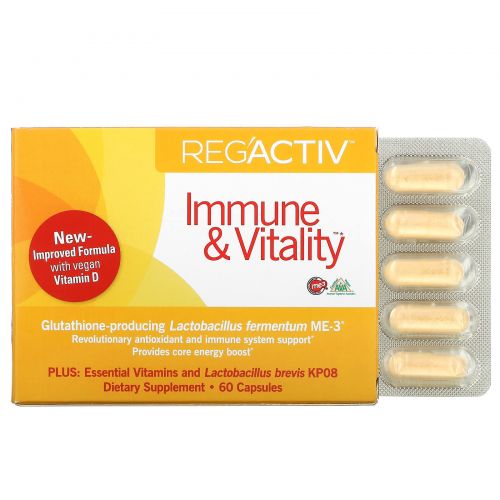 Dr. Ohhira's, Reg'Activ, Immune & Vitality, 60 Capsules