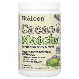 Fit & Lean, какао матча, 105 г (3,7 унции)