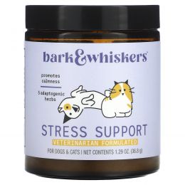 Dr. Mercola, Bark & Whiskers, средство для снятия стресса, для собак и кошек, 36,8 г (1,29 унции)