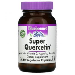 Bluebonnet Nutrition, Супер-кверцетин, 60 капсул в растительной оболочке