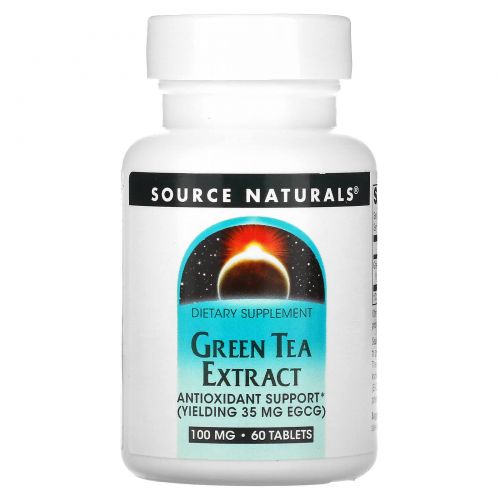 Source Naturals, Экстракт зеленого чая, 60 таблеток