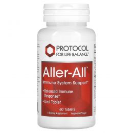 Protocol for Life Balance, Aller-All, поддержка иммунной системы, 60 таблеток