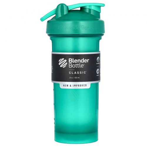 Blender Bottle, Classic With Loop, Emerald Green, 28 oz (828 ml)