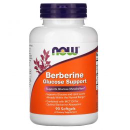 Now Foods, Berberine Glucose Support, 90 Softgels