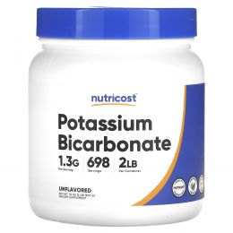 Nutricost, бикарбонат калия, без добавок, 907 г (32 унции)